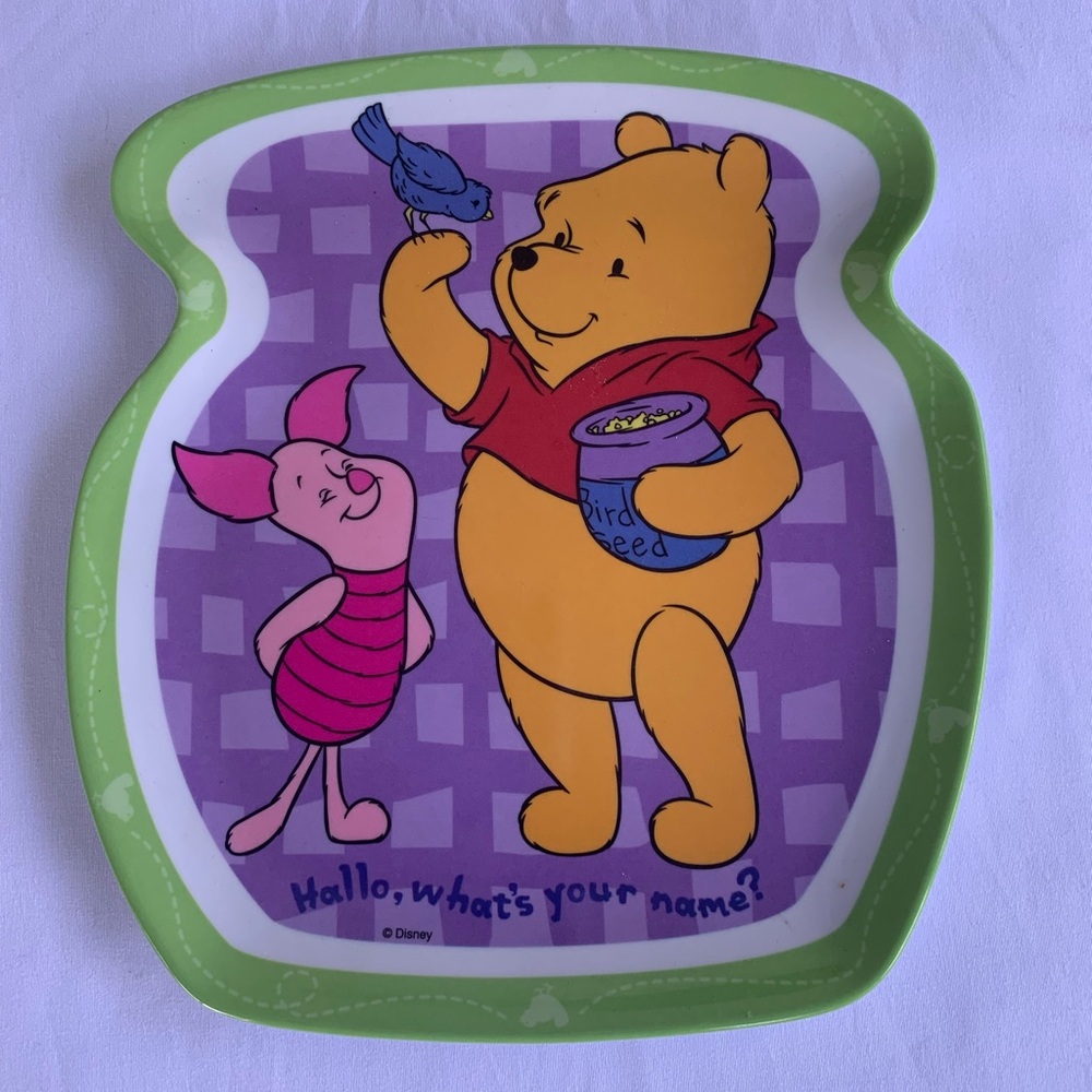 Vintage Winnie the Pooh and friends melamine dinnerware bundle by Zak Designs